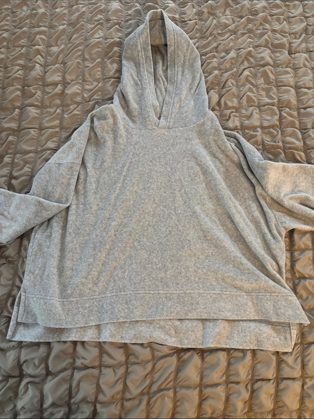 aerie Light Gray Hooded Pullover